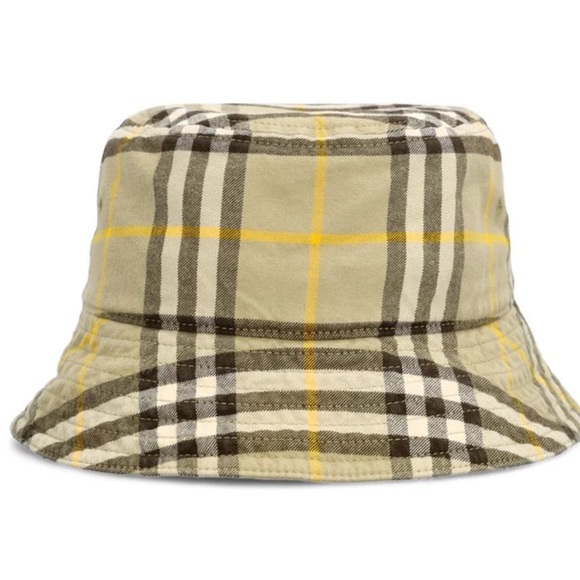 Burberry Archive Check Cotton Bucket Hat - Picture 1 of 6